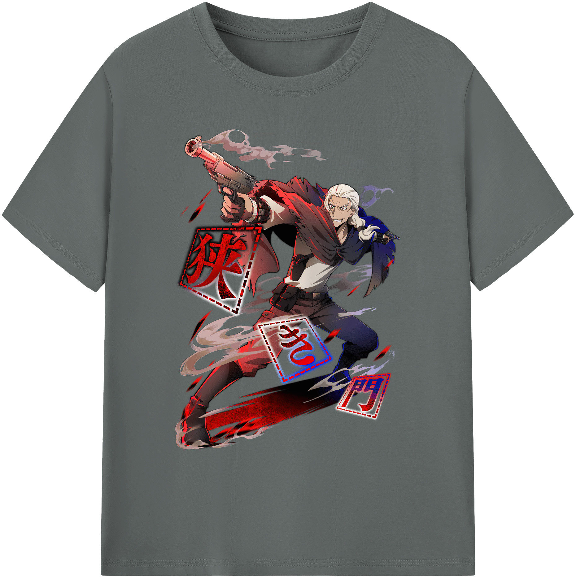 （画像用） 文豪ストレイドッグス Bungo Stray Dogs 綿100％ メンズ半袖Tシャツ｜肌触りやわらか＆通気性